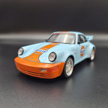 Load image into Gallery viewer, Explorafind 1994 Porsche 964 Turbo Carrera RS Gulf Blue 1:24 Die Cast Car