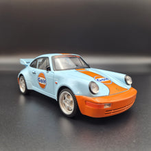 Load image into Gallery viewer, Explorafind 1994 Porsche 964 Turbo Carrera RS Gulf Blue 1:24 Die Cast Car