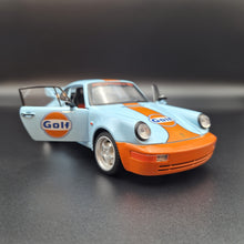 Load image into Gallery viewer, Explorafind 1994 Porsche 964 Turbo Carrera RS Gulf Blue 1:24 Die Cast Car