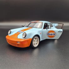 Load image into Gallery viewer, Explorafind 1994 Porsche 964 Turbo Carrera RS Gulf Blue 1:24 Die Cast Car