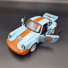 Load image into Gallery viewer, Explorafind 1994 Porsche 964 Turbo Carrera RS Gulf Blue 1:24 Die Cast Car