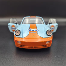 Load image into Gallery viewer, Explorafind 1994 Porsche 964 Turbo Carrera RS Gulf Blue 1:24 Die Cast Car