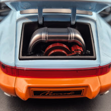 Load image into Gallery viewer, Explorafind 1994 Porsche 964 Turbo Carrera RS Gulf Blue 1:24 Die Cast Car