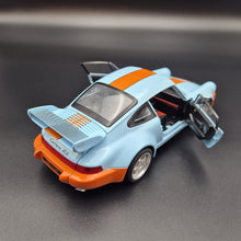 Load image into Gallery viewer, Explorafind 1994 Porsche 964 Turbo Carrera RS Gulf Blue 1:24 Die Cast Car