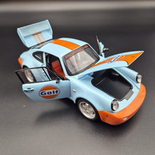 Load image into Gallery viewer, Explorafind 1994 Porsche 964 Turbo Carrera RS Gulf Blue 1:24 Die Cast Car