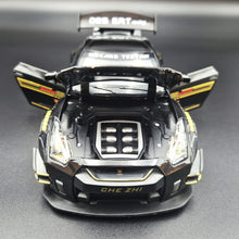 Load image into Gallery viewer, Explorafind 2020 Nissan GT-R Black 1:24 Die Cast Car
