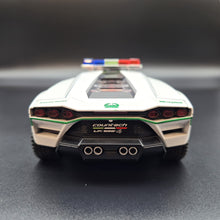 Load image into Gallery viewer, Explorafind 2023 Lamborghini Countach LPI 800-4 Dubai Police White 1:24 Die Cast Police Car