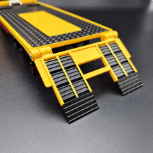 Load image into Gallery viewer, Explorafind 2023 Mercedes-Benz Actros Truck with Tilt Tray Yellow 1:24 Die Cast Truck