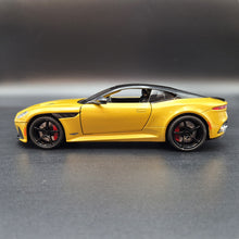 Load image into Gallery viewer, Explorafind 2023 Aston Martin DBS Coupe Yellow 1:24 Die Cast Car