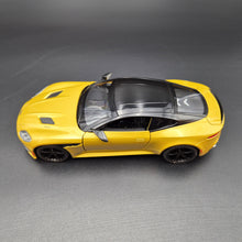 Load image into Gallery viewer, Explorafind 2023 Aston Martin DBS Coupe Yellow 1:24 Die Cast Car