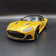 Load image into Gallery viewer, Explorafind 2023 Aston Martin DBS Coupe Yellow 1:24 Die Cast Car