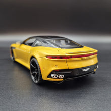Load image into Gallery viewer, Explorafind 2023 Aston Martin DBS Coupe Yellow 1:24 Die Cast Car