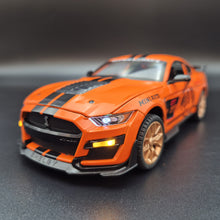 Load image into Gallery viewer, Explorafind 2022 Ford Mustang Shelby GT500 Orange 1:24 Die Cast Car