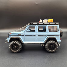Load image into Gallery viewer, Explorafind 2019 Mercedes-Benz G550 4x4 Squared Sky Blue 1:24 Die Cast SUV