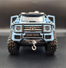 Load image into Gallery viewer, Explorafind 2019 Mercedes-Benz G550 4x4 Squared Sky Blue 1:24 Die Cast SUV