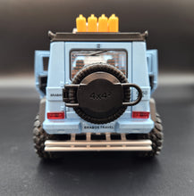 Load image into Gallery viewer, Explorafind 2019 Mercedes-Benz G550 4x4 Squared Sky Blue 1:24 Die Cast SUV