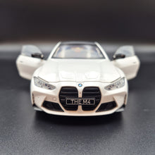 Load image into Gallery viewer, Explorafind 2023 BMW M4 G82 Coupe Pearl White 1:24 Die Cast Car