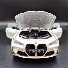 Load image into Gallery viewer, Explorafind 2023 BMW M4 G82 Coupe Pearl White 1:24 Die Cast Car