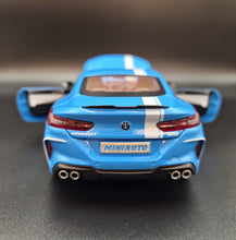 Load image into Gallery viewer, Explorafind 2023 BMW M8 Manhart MH8 800 Blue 1:24 Die Cast Car