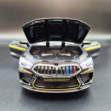 Load image into Gallery viewer, Explorafind 2023 BMW M8 Manhart MH8 800 Black 1:24 Die Cast Car