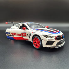 Load image into Gallery viewer, Explorafind 2020 BMW M8 GTE White 1:24 Die Cast Car