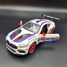 Load image into Gallery viewer, Explorafind 2020 BMW M8 GTE White 1:24 Die Cast Car
