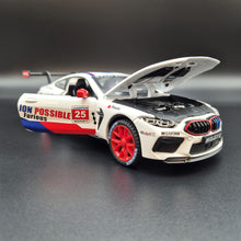 Load image into Gallery viewer, Explorafind 2020 BMW M8 GTE White 1:24 Die Cast Car
