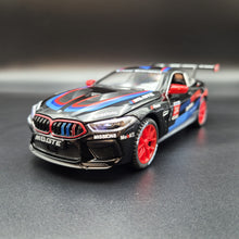Load image into Gallery viewer, Explorafind 2020 BMW M8 GTE Black 1:24 Die Cast Car