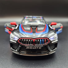 Load image into Gallery viewer, Explorafind 2020 BMW M8 GTE Black 1:24 Die Cast Car
