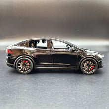 Load image into Gallery viewer, Explorafind 2020 Tesla Model X Black 1:24 Die Cast Car