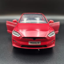 Load image into Gallery viewer, Explorafind 2020 Tesla Model X Red 1:24 Die Cast Car