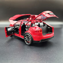 Load image into Gallery viewer, Explorafind 2020 Tesla Model X Red 1:24 Die Cast Car