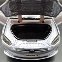 Load image into Gallery viewer, Explorafind 2020 Tesla Model X Grey 1:24 Die Cast Car