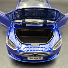 Load image into Gallery viewer, Explorafind 2020 Tesla Model X Blue 1:24 Die Cast Car