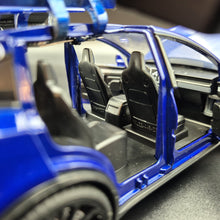 Load image into Gallery viewer, Explorafind 2020 Tesla Model X Blue 1:24 Die Cast Car