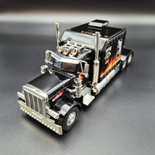 Load image into Gallery viewer, Explorafind Peterbilt 389 AeroCab Style Truck Black 1:24 Die Cast Truck