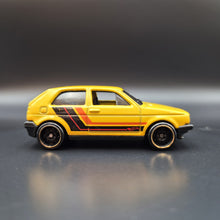 Load image into Gallery viewer, Hot Wheels 2018 Volkswagen Golf Yellow #171 Then and Now 5/10