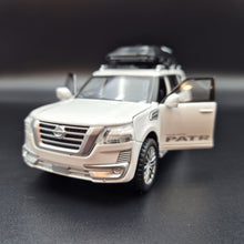 Load image into Gallery viewer, Explorafind 2023 Nissan Patrol White 1:32 Die Cast Car