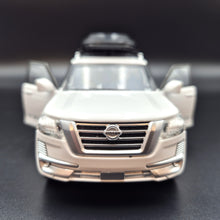 Load image into Gallery viewer, Explorafind 2023 Nissan Patrol White 1:32 Die Cast Car