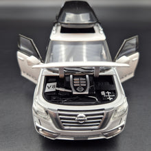 Load image into Gallery viewer, Explorafind 2023 Nissan Patrol White 1:32 Die Cast Car