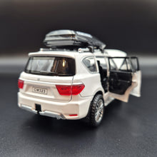 Load image into Gallery viewer, Explorafind 2023 Nissan Patrol White 1:32 Die Cast Car