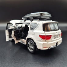 Load image into Gallery viewer, Explorafind 2023 Nissan Patrol White 1:32 Die Cast Car