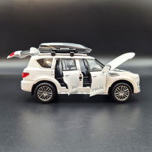 Load image into Gallery viewer, Explorafind 2023 Nissan Patrol White 1:32 Die Cast Car