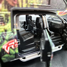 Load image into Gallery viewer, Explorafind 2022 Chevrolet Silverado Camper Black 1:32 Die Cast Pickup