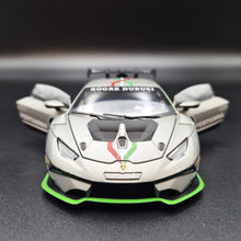Load image into Gallery viewer, Explorafind 2022 Lamborghini Huracán LP 620-2 Super Trofeo EVO2 Grey 1:32 Die Cast Car