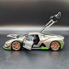 Load image into Gallery viewer, Explorafind 2022 Lamborghini Huracán LP 620-2 Super Trofeo EVO2 Grey 1:32 Die Cast Car