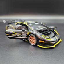 Load image into Gallery viewer, Explorafind 2022 Lamborghini Huracán LP 620-2 Super Trofeo EVO2 Satin Black 1:32 Die Cast Car