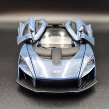 Load image into Gallery viewer, Explorafind 2019 McLaren Senna Blue/Grey 1:32 Die Cast Car