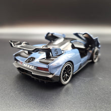Load image into Gallery viewer, Explorafind 2019 McLaren Senna Blue/Grey 1:32 Die Cast Car
