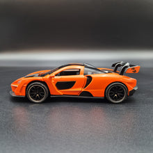 Load image into Gallery viewer, Explorafind 2019 McLaren Senna Orange 1:32 Die Cast Car